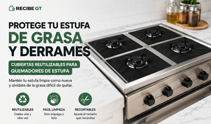 PROTECTORES PARA ESTUFAS = DESCANSO DIARIO + ENVÍO GRATIS A TODA GUATEMALA