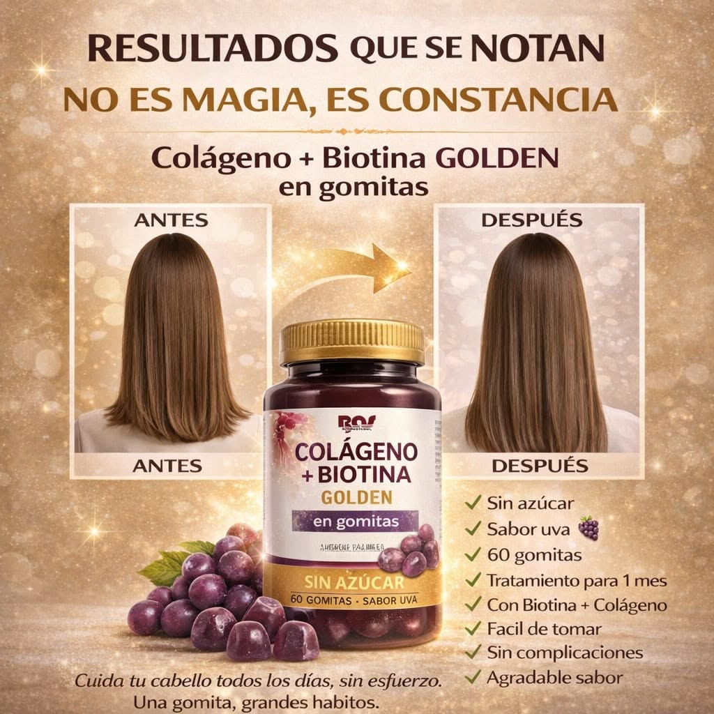 🍓60 Gomitas de Colágeno + Biotina + Envío Gratis a TODA GUATEMALA.